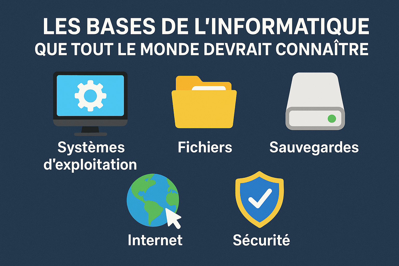 Illustration des concepts fondamentaux de l'informatique